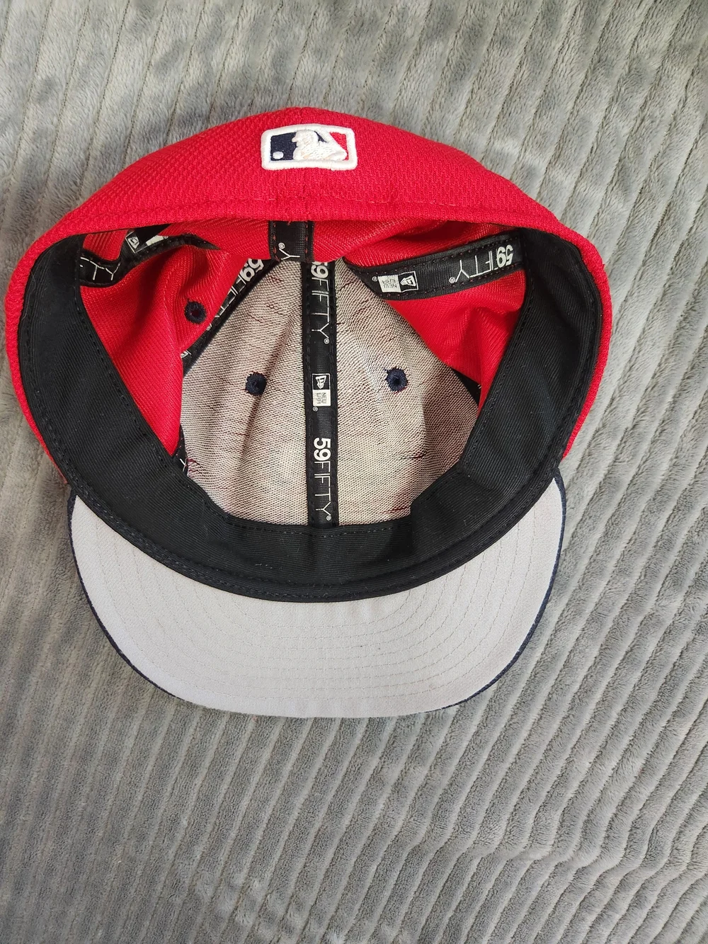 New Era 59fifty Fitted 7 1/4 Texas Rangers Flag MLB On Field Hat Cap Red